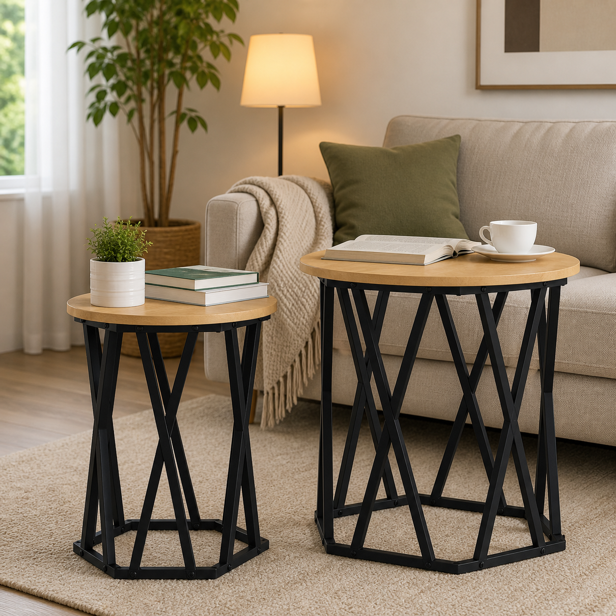Duo Tables Basses Rondes Astra