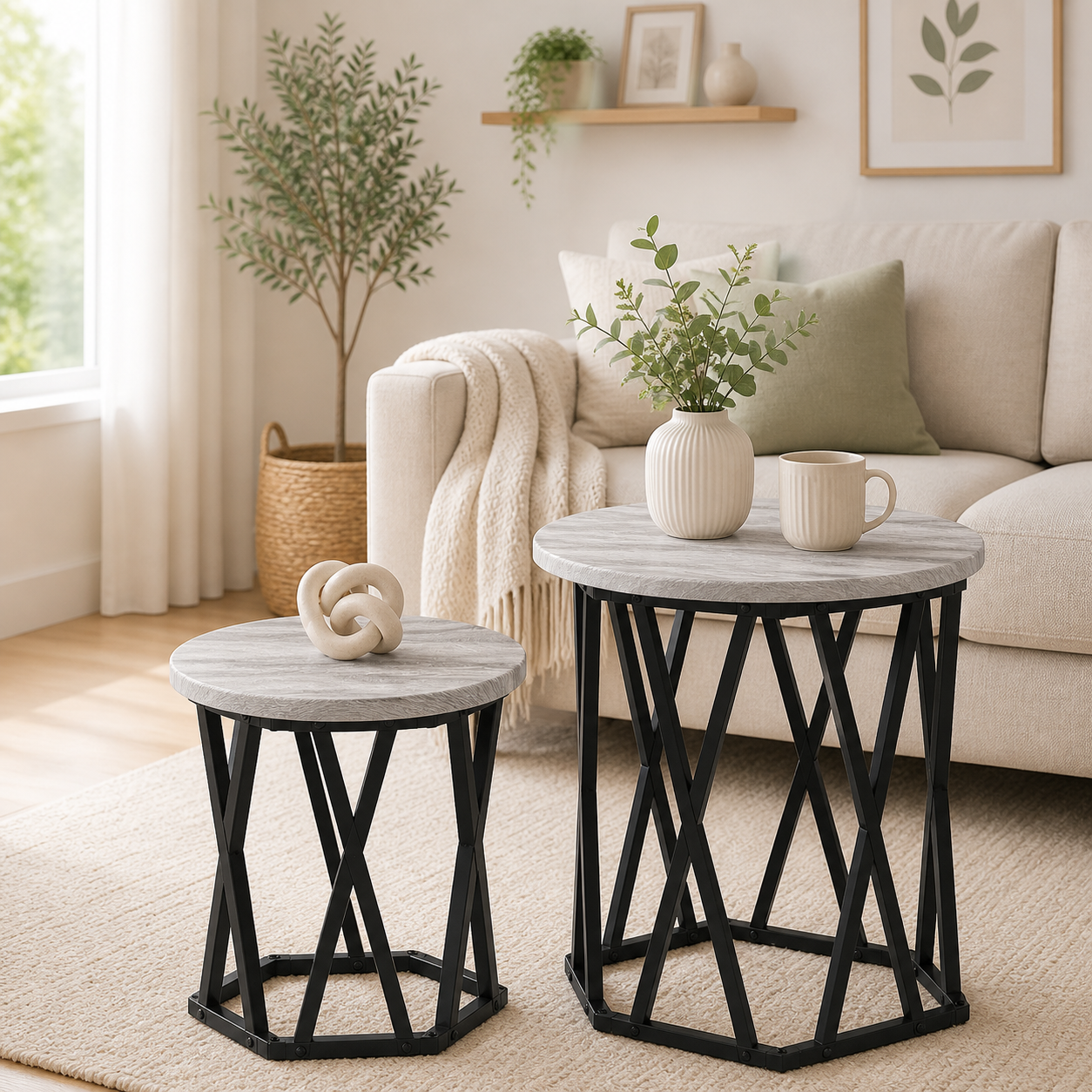 Duo Tables Basses Rondes Astra
