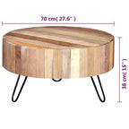 Table Basse Ronde Bois | Rustica